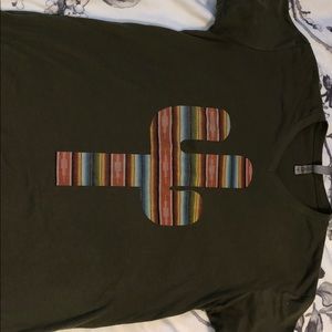 Serape printed cactus T-shirt